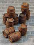 Medium Wooden Barrels (metal x10)