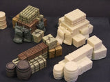 2 Piles Crates Barrels & Sacks (Resin)