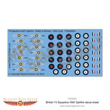 British 74 Squadron RAF Spitfire decal sheet